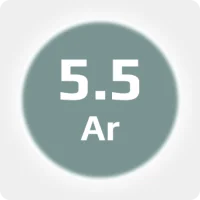 Аргон (Ar) 5.5 (99,9995%) в баллоне 40л 150бар, соединение  G3/4 (DIN 9)