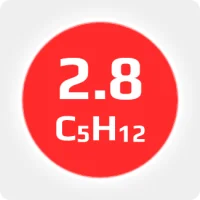 Неопентан (neo-C5H12) 98% в стальном баллоне 5л (2.5 кг),вентиль латунь.