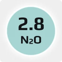 Закись азота (N20) пищевая 2.8 (99,8%) в баллоне 10л, наполнение 6 кг., соединение G3/4 (DIN 9)