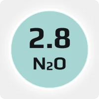 Закись азота (N2О) пищевая 2.8 (99,8%) в баллоне 5л, наполнение 3,1 кг., соединение G3/4 (DIN 9)