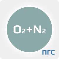 ГСО ПГС 1 разряд кислород (О2) 5,38% в азоте (N2) в стальном  баллоне 4-5 л. вентиль латунь