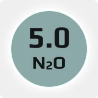 Закись азота (N2О) 5.0 (99,999%) в баллоне 50л, наполнение 27 кг.  соединение G3/4 (DIN9)