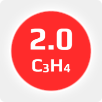 Метилацетилен  (C3H4) 99% в баллоне 12л (5,5кг) (с баллоном)